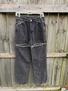 PIRAL crystal cut out jeans Size L